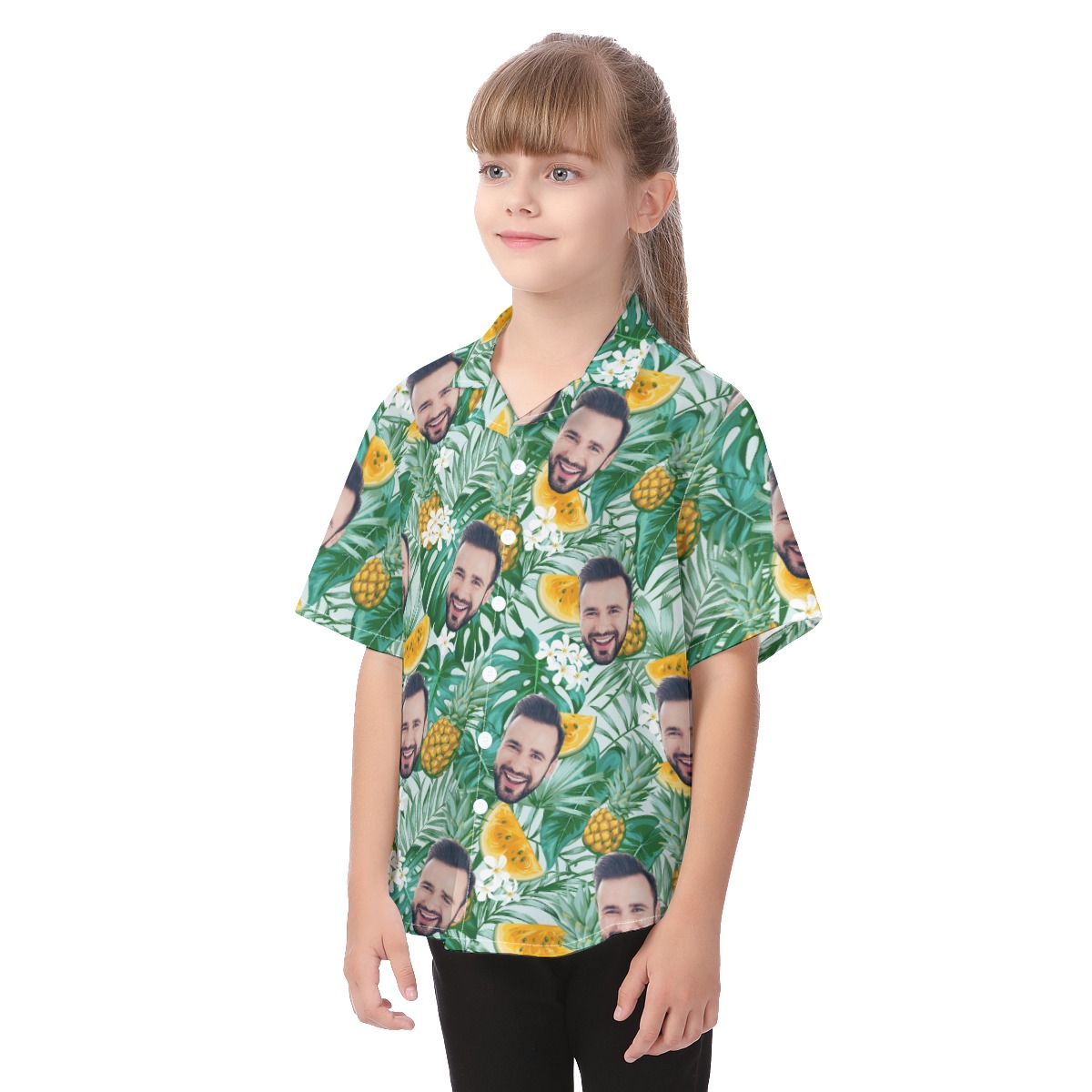 Kid's Custom Face Hawaiian Shirts