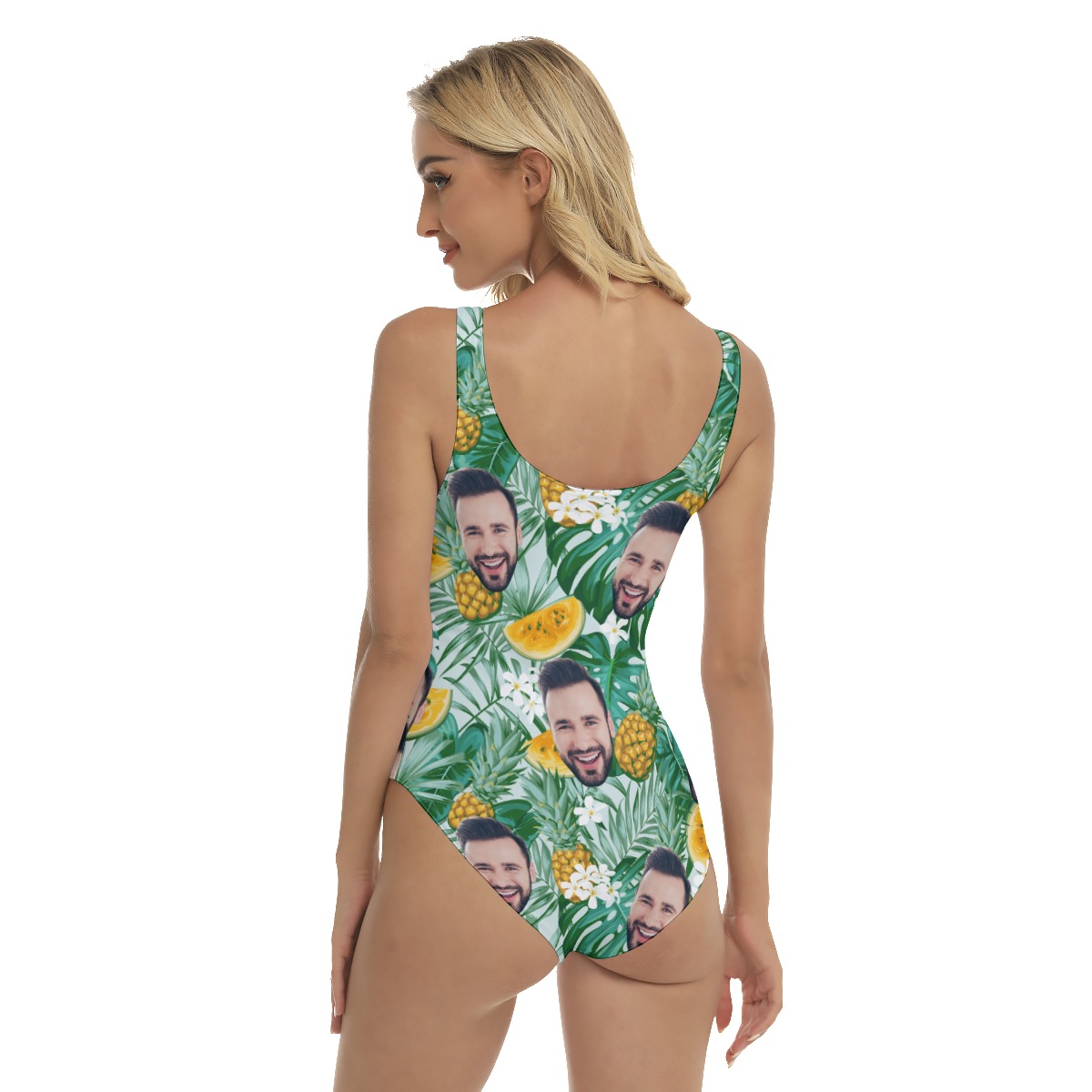 Women's Custom Face Hawaiian Swimsuit