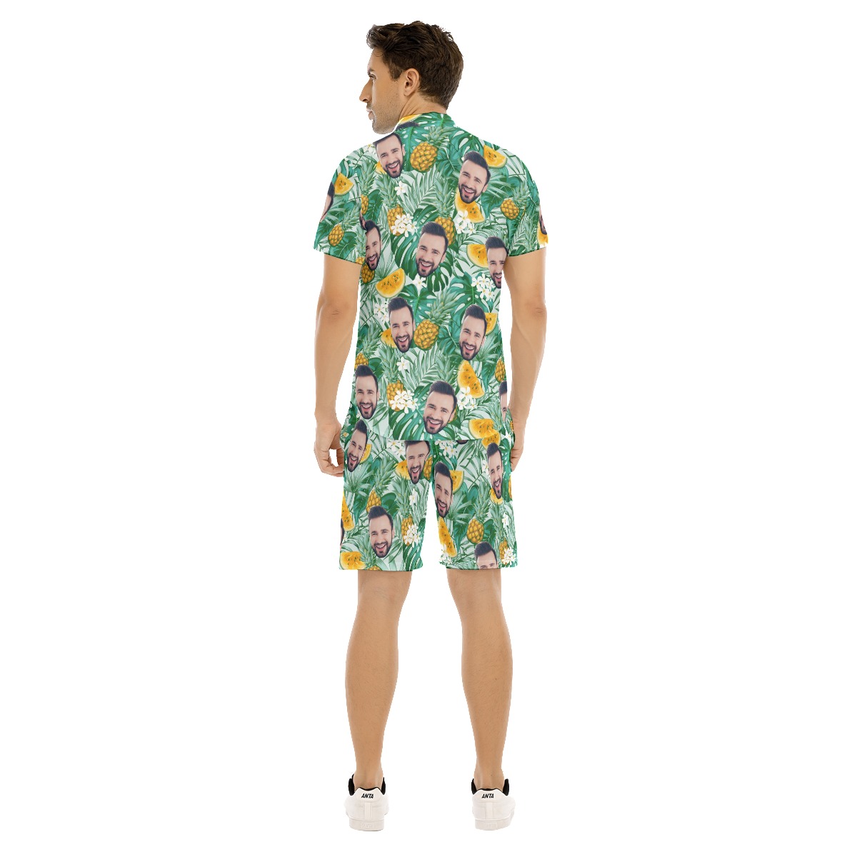 Custom Face Hawaiian Shirt And Shorts Set