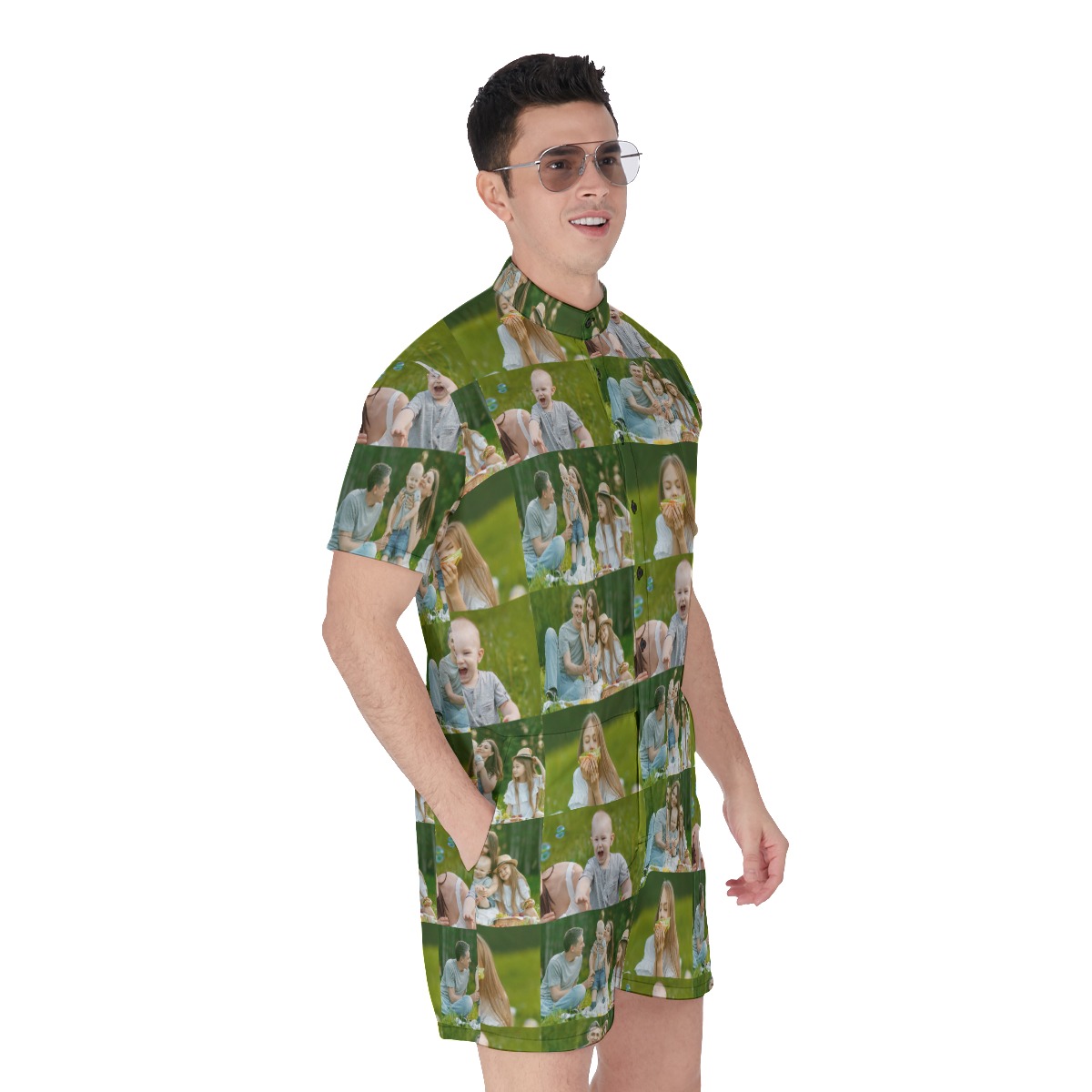 Funny Custom Photo Men's Romper