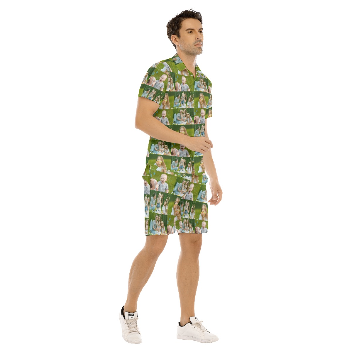 Funny Custom Photo Men's Hawaiian Set