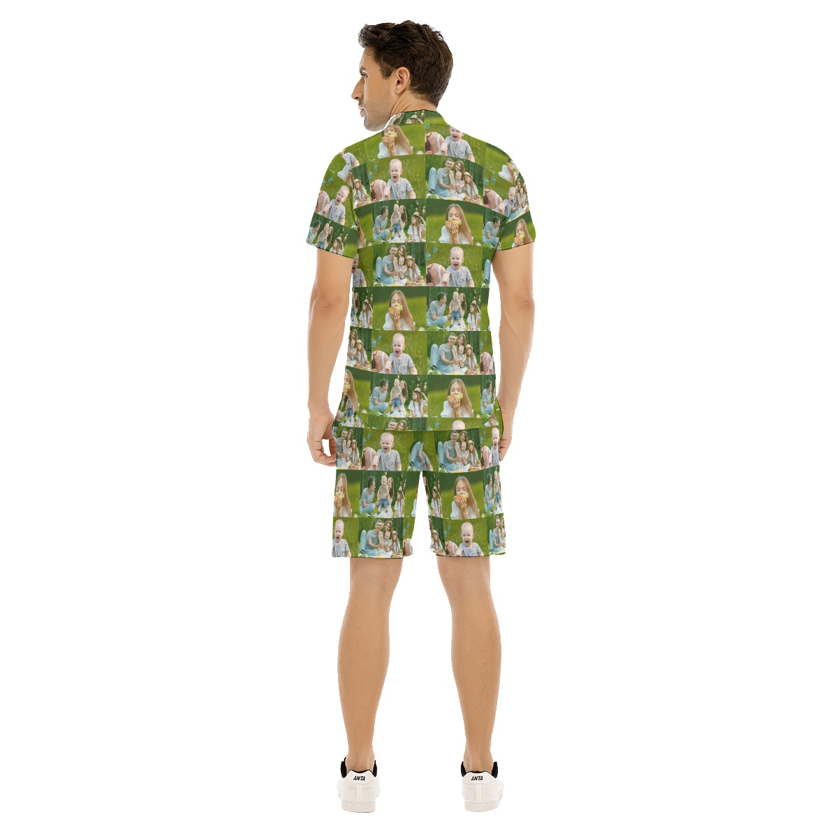 Funny Custom Photo Men's Hawaiian Set