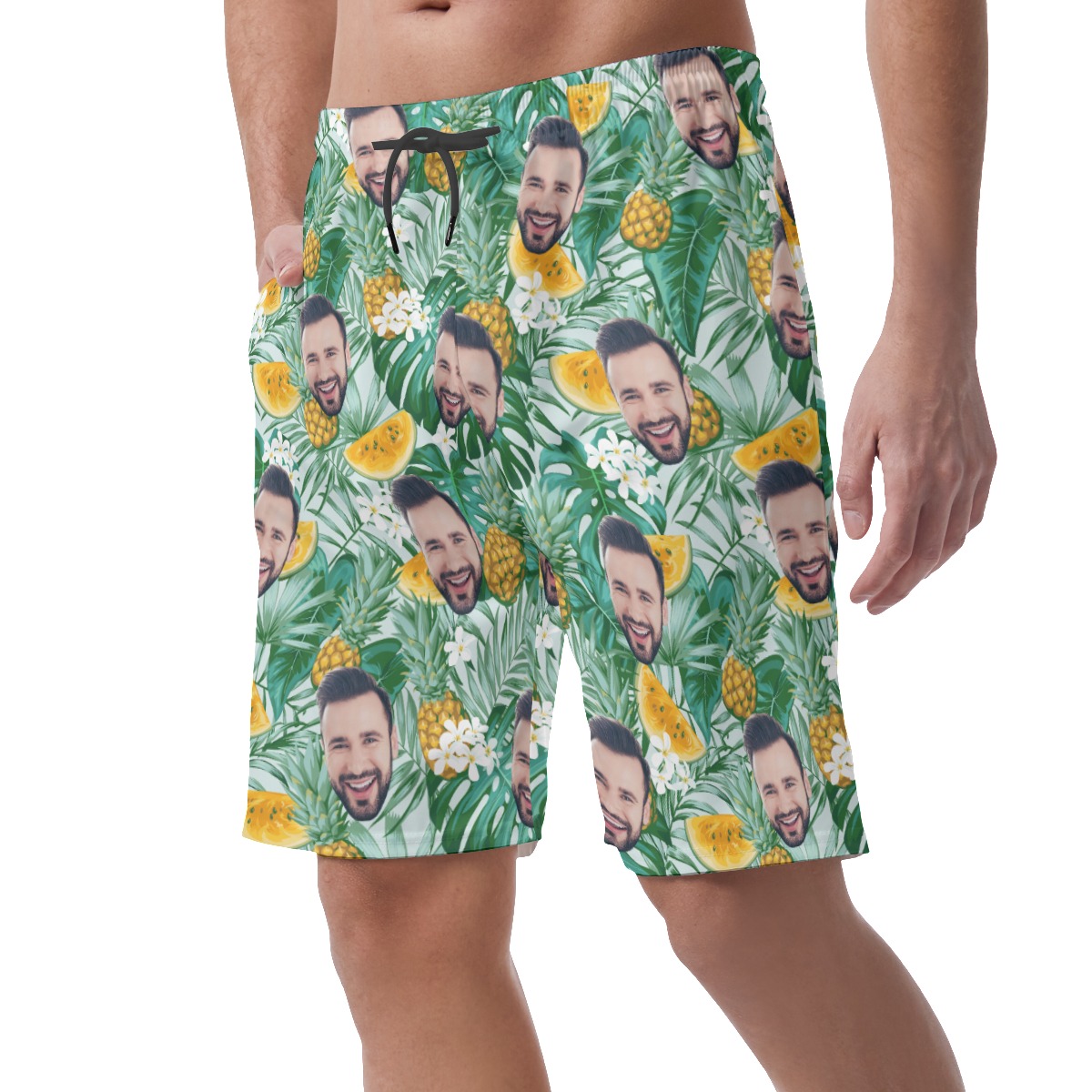 Men's Custom Face Hawaiian Shorts