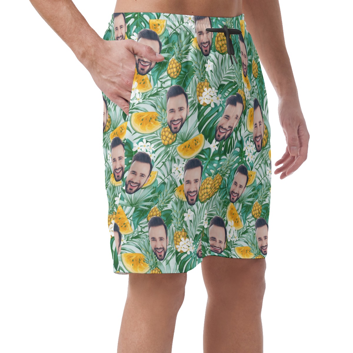 Men's Custom Face Hawaiian Shorts