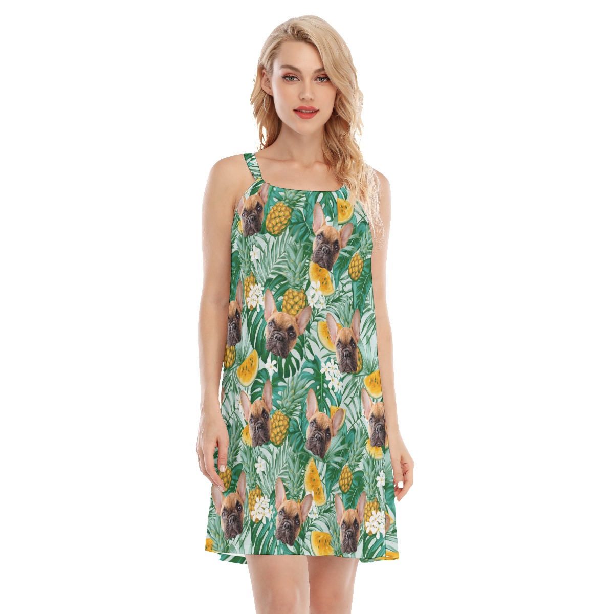 Hawaiian Dress With Dog Face - variant image 1