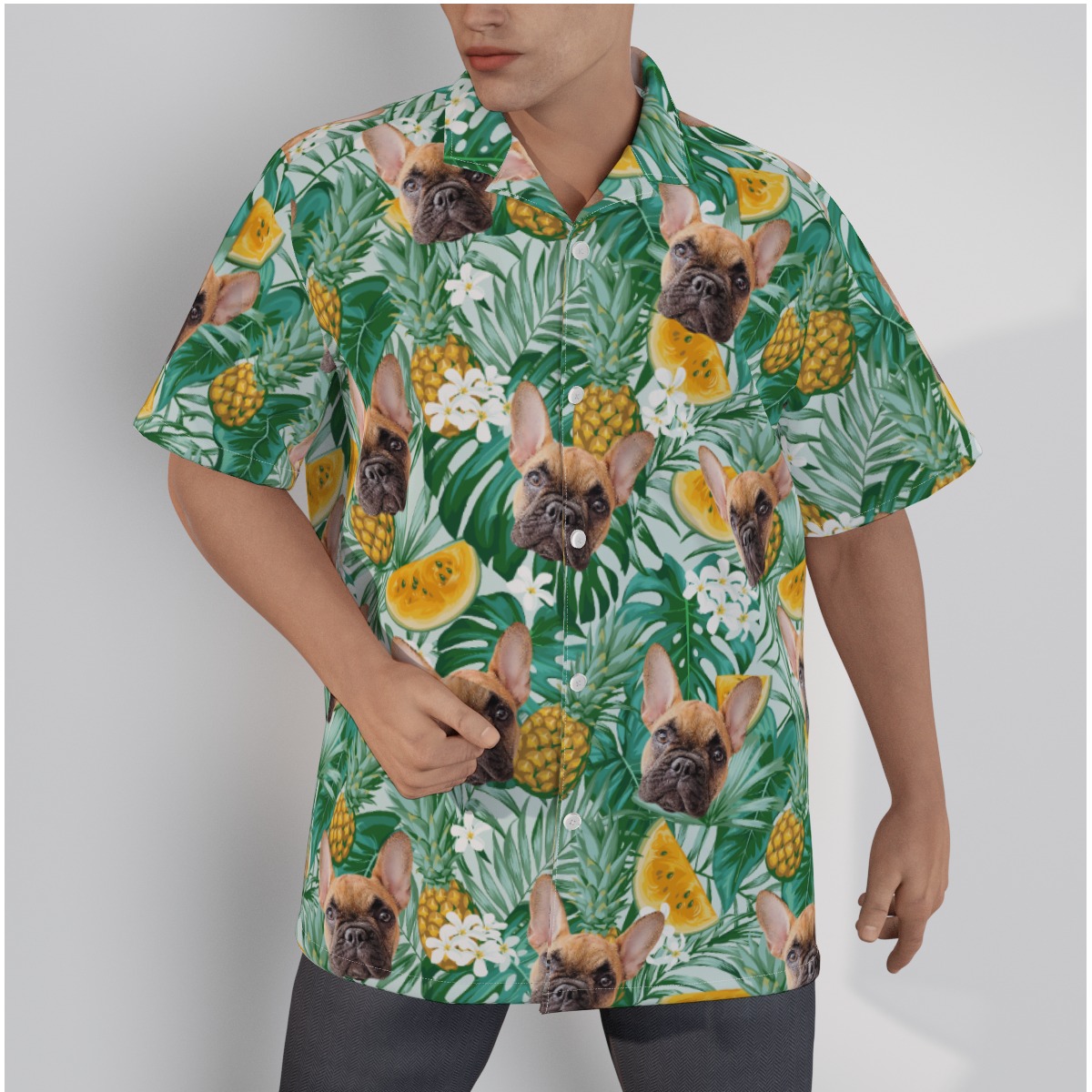 Men's Hawaiian Shirts With Dog Face - variant image 1