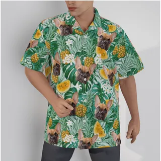 Men's Hawaiian Shirts With Dog Face