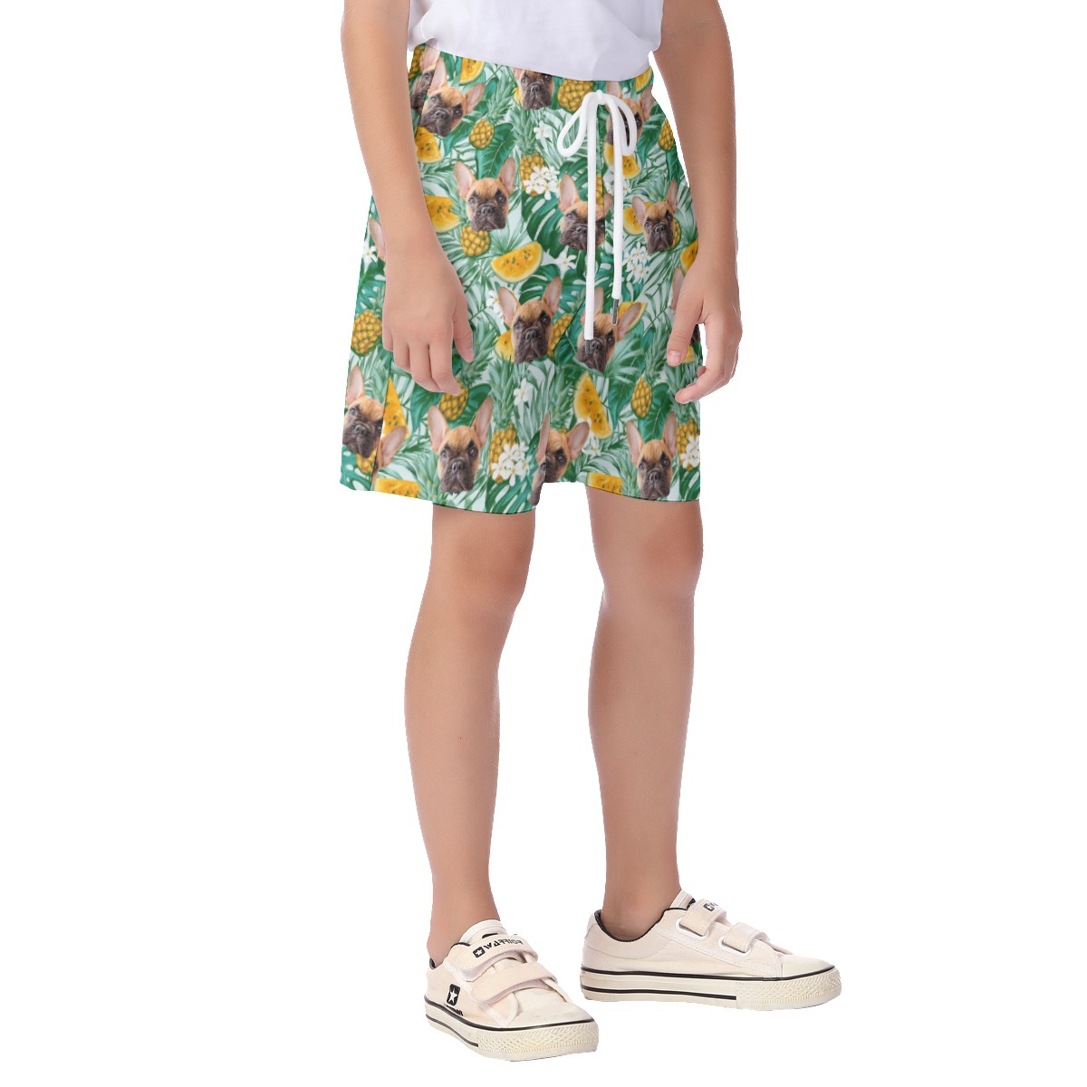 Kid's Beach Shorts With Pet Face