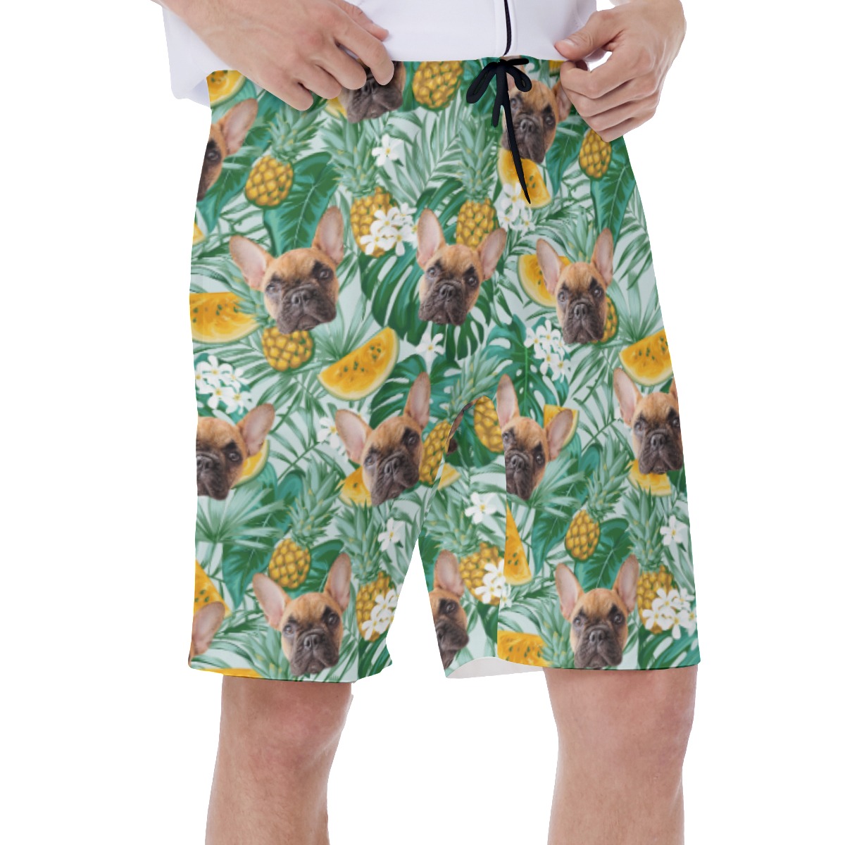 Men's Swim Trunks With Pet Face