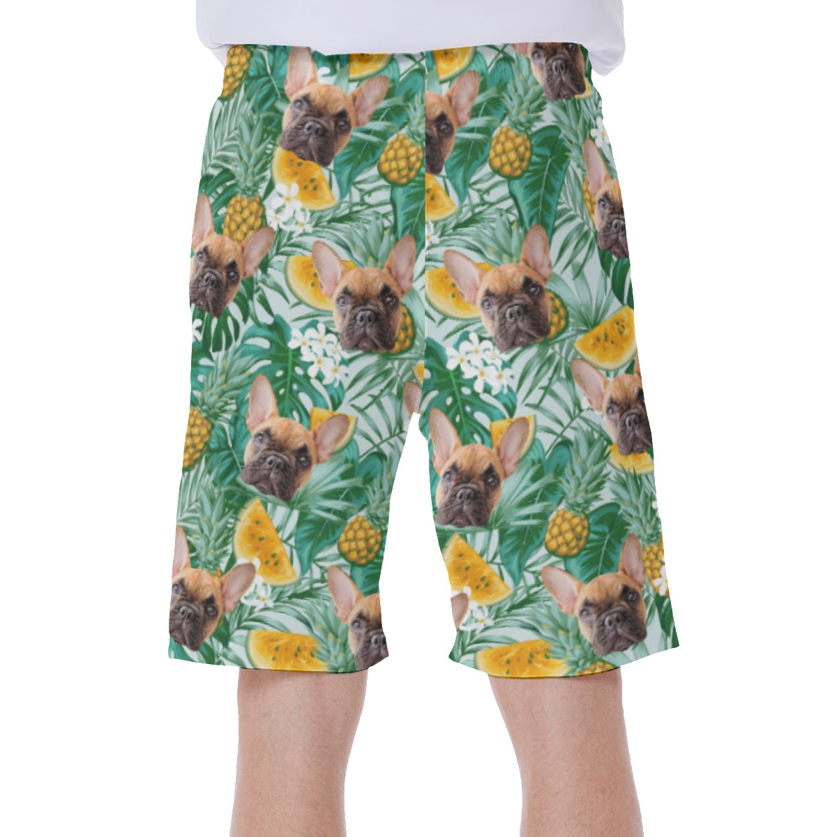 Men's Swim Trunks With Pet Face