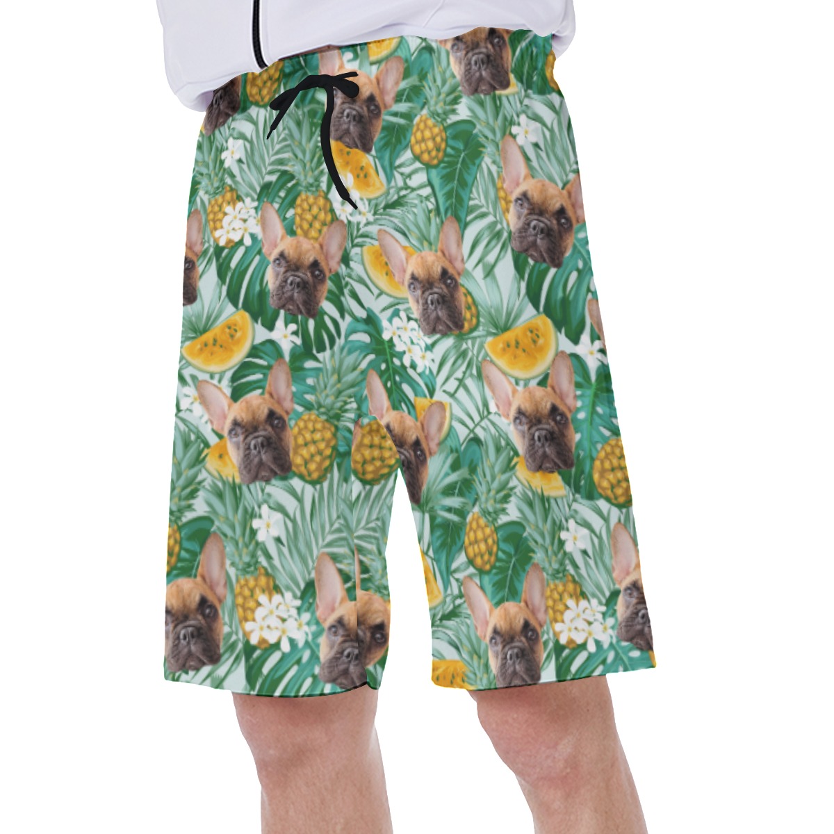 Men's Swim Trunks With Pet Face