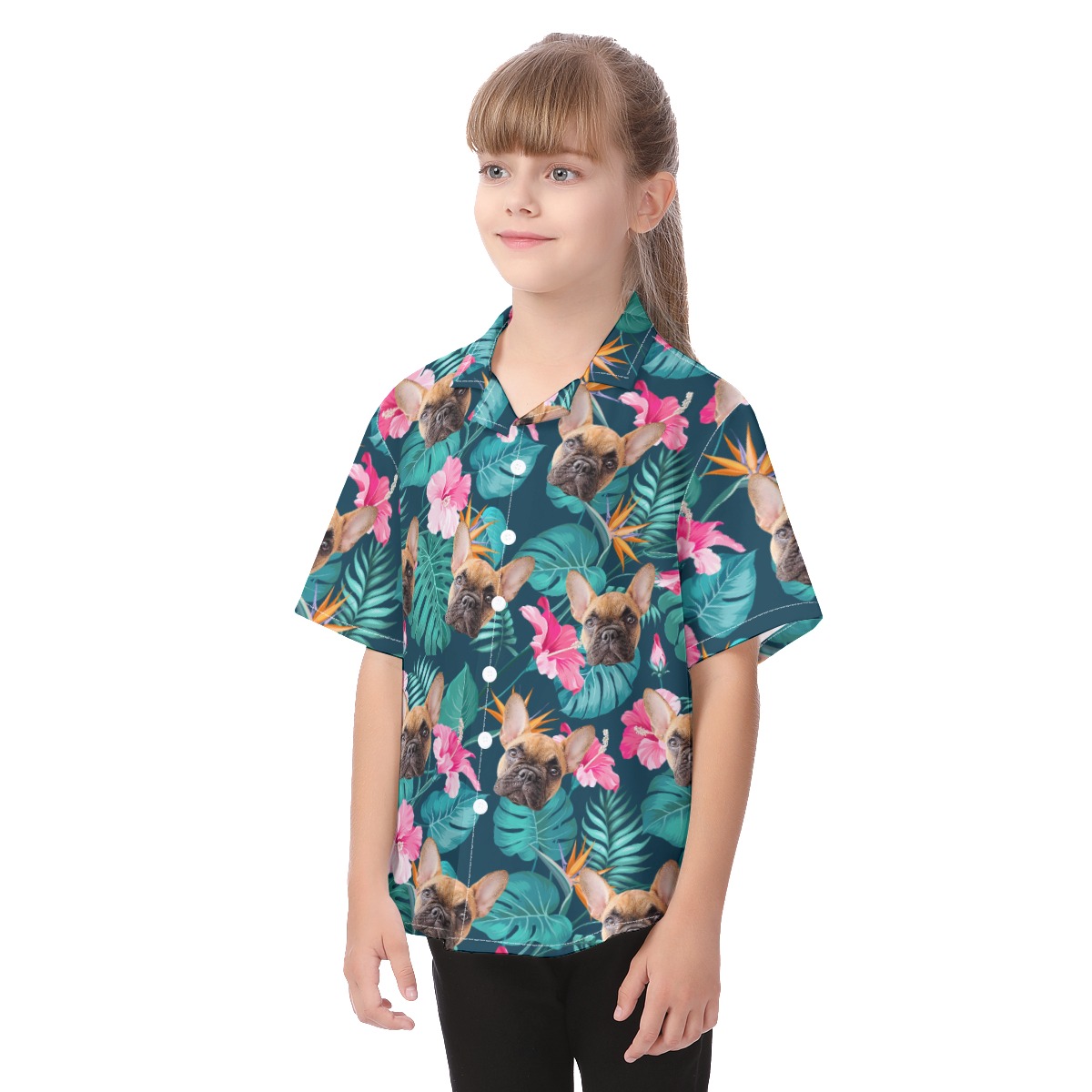 Pet Custom Tropical Hawaiian Shirt For Kids