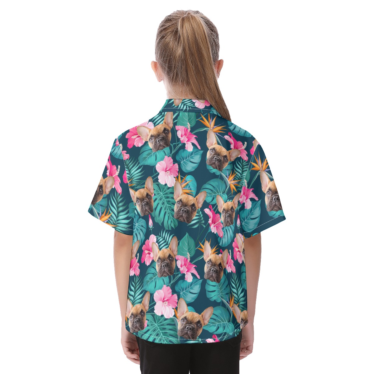 Pet Custom Tropical Hawaiian Shirt For Kids