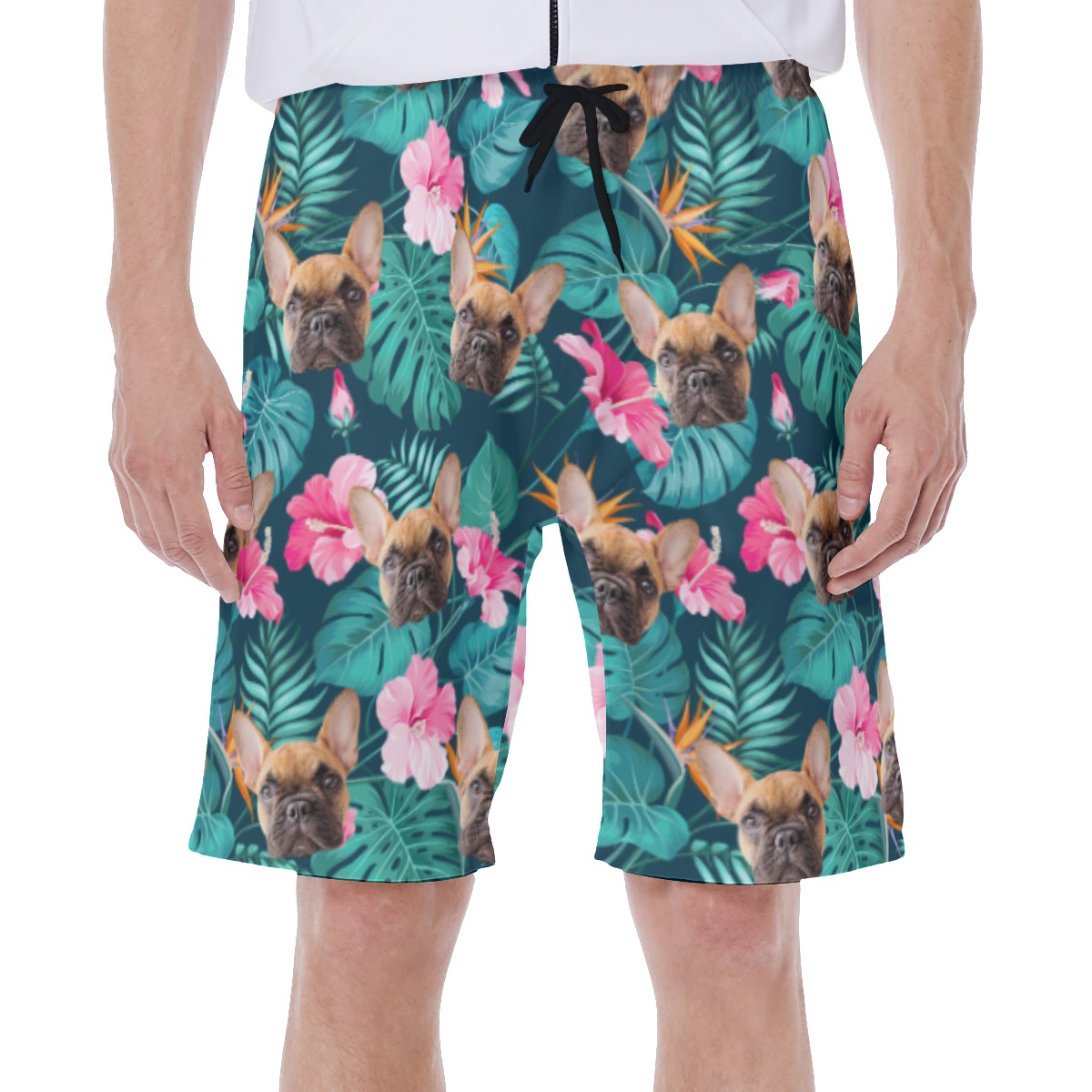 Custom Pet Tropical Swim Trunks For Men - variant image 1