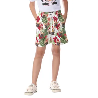 Cat Dog Custom Hawaiian Shorts For Kids