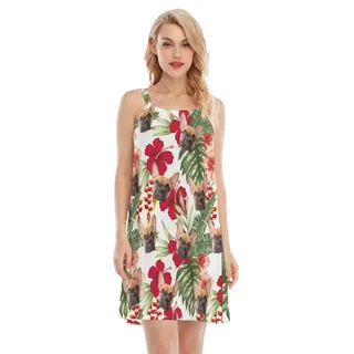 Custom Pet Tropical Hawaiian Cami Dress