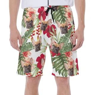 Custom Cat And Dog Swim Trunks For Men
