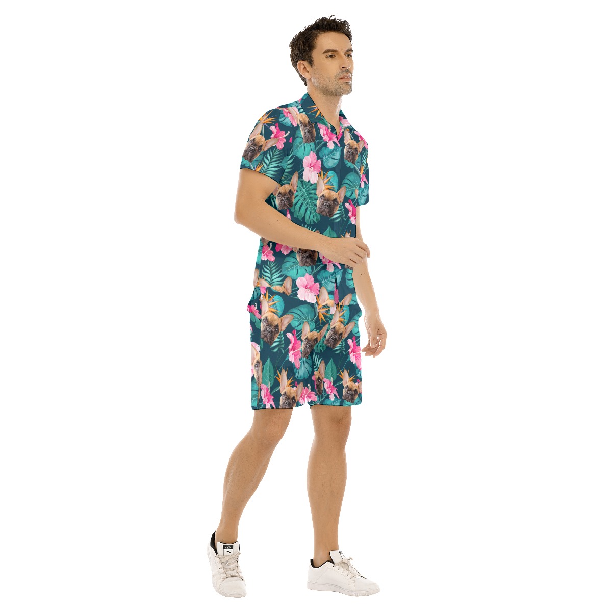 Custom Pet Hawaiian Shirt And Shorts For Men