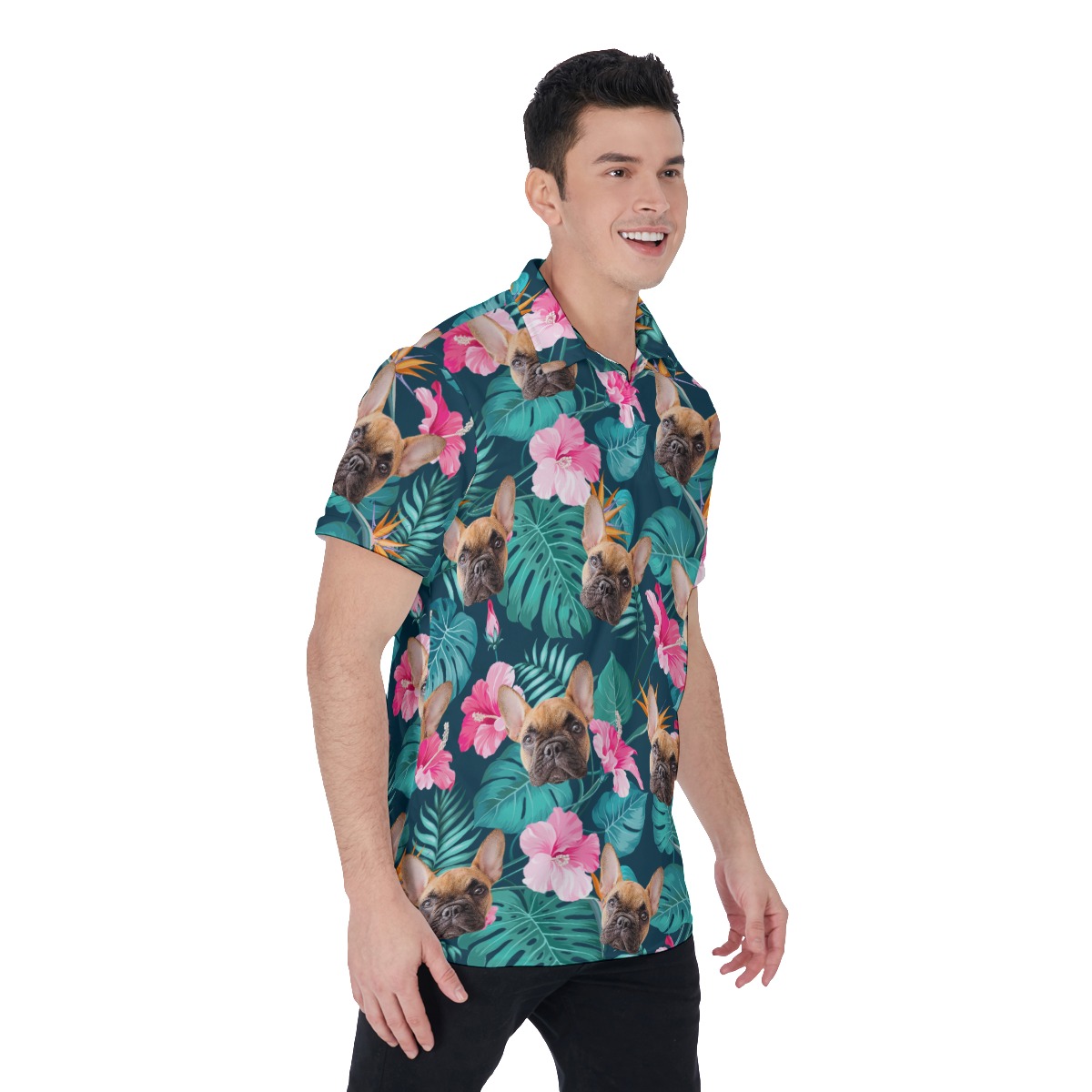 Your Pet Custom Floral Hawaiian Polo Shirt