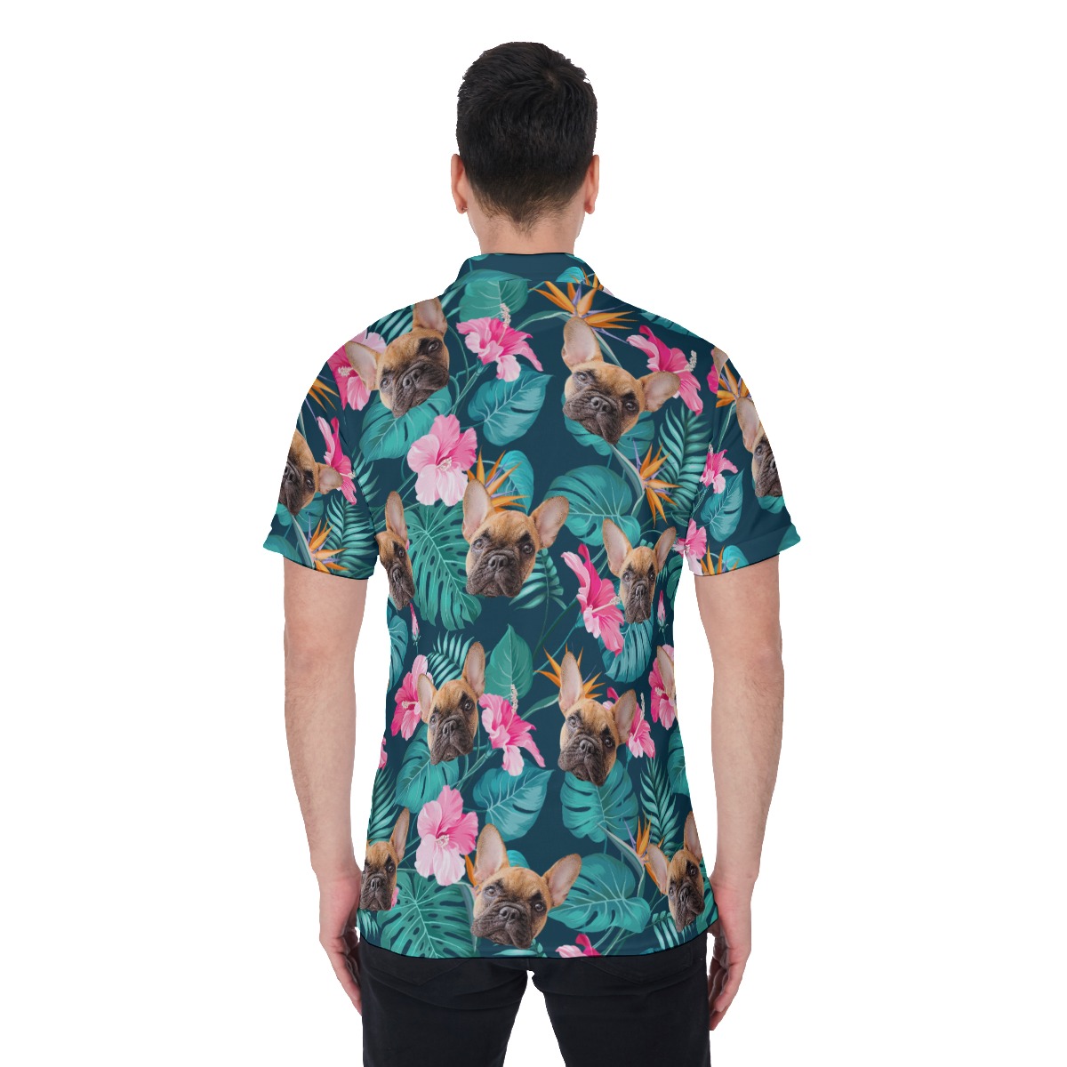 Your Pet Custom Floral Hawaiian Polo Shirt