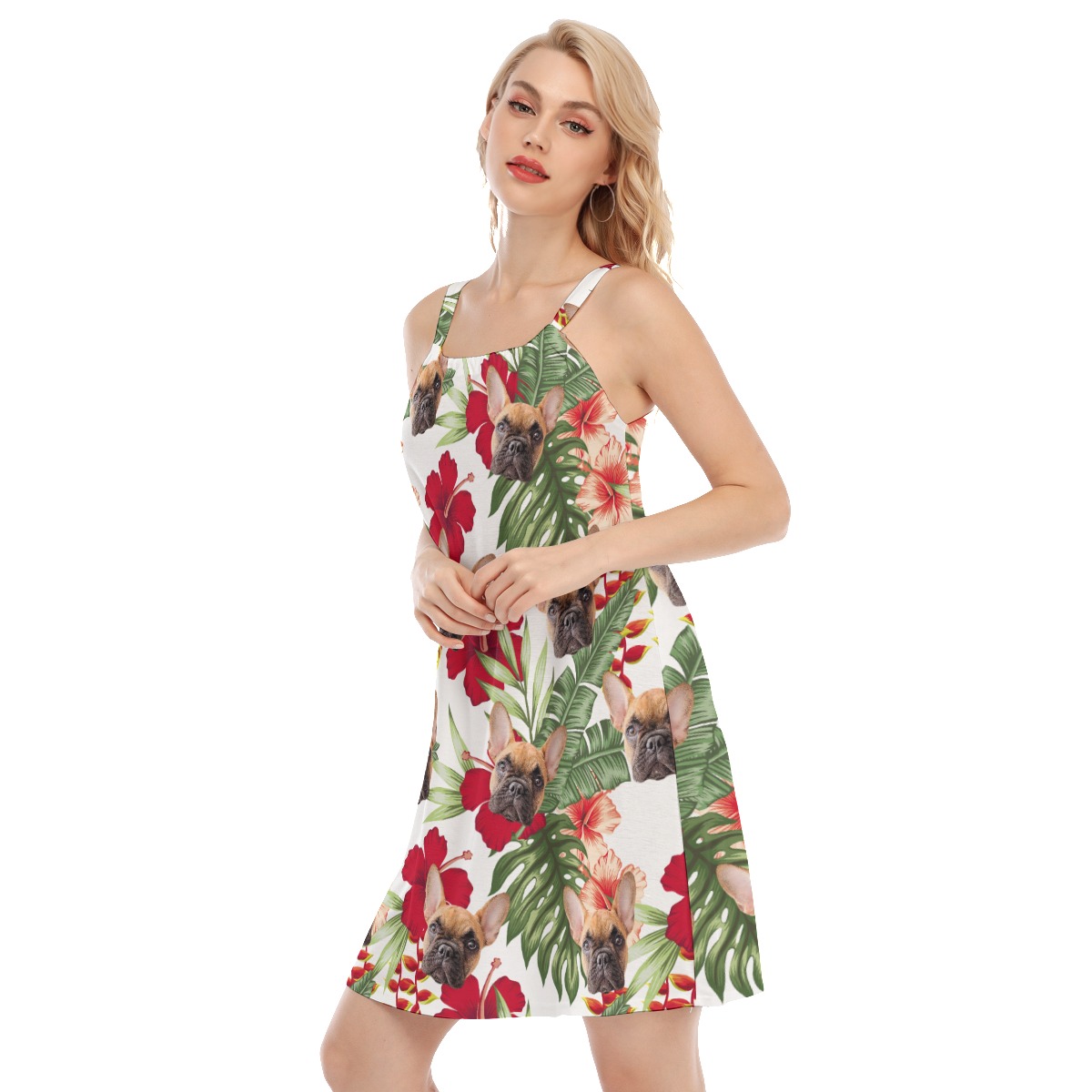 Custom Pet Tropical Hawaiian Cami Dress