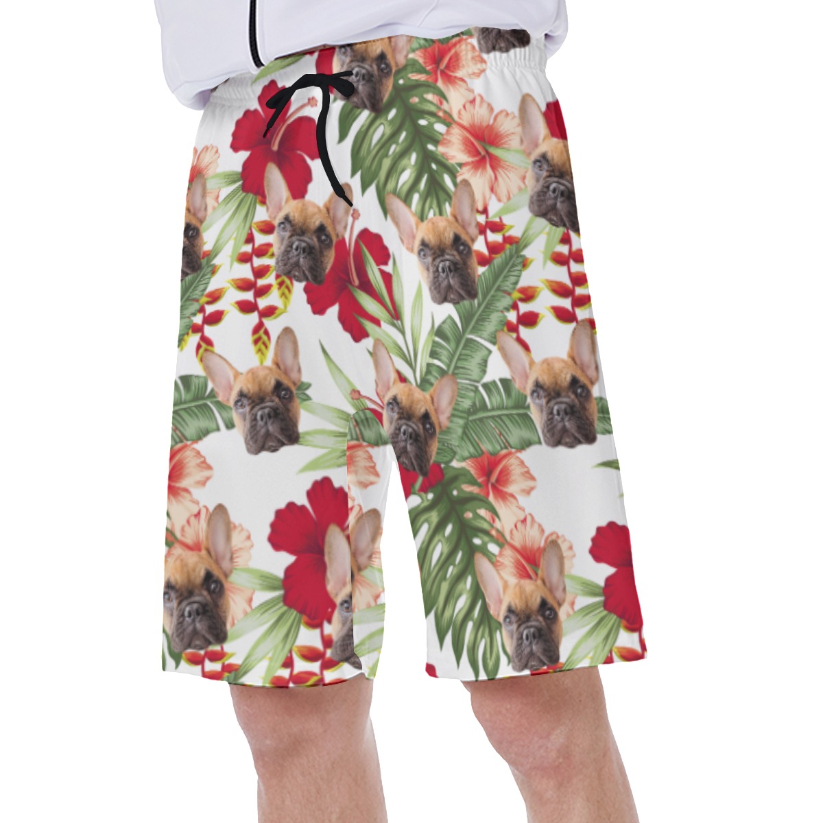 Custom Cat And Dog Swim Trunks For Men