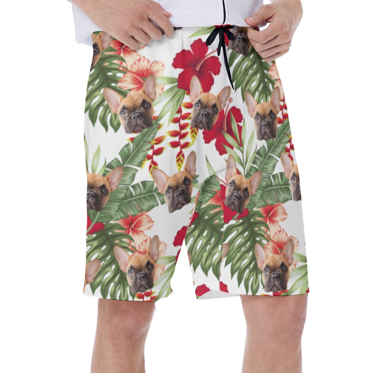 Custom Cat And Dog Swim Trunks For Men
