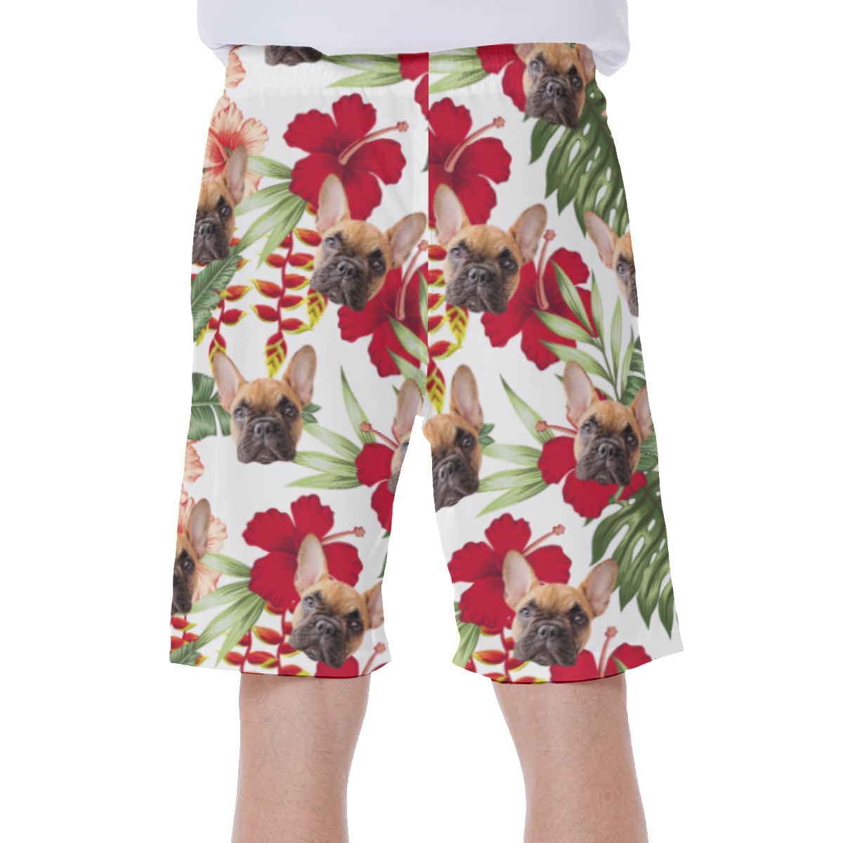 Custom Cat And Dog Swim Trunks For Men