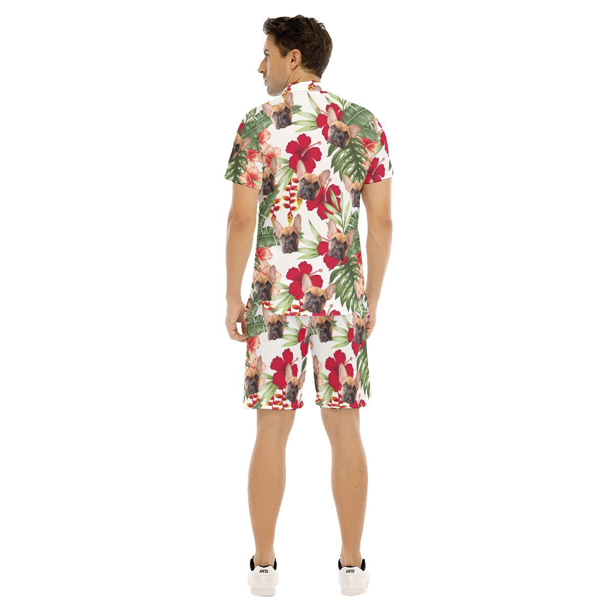 Custom Pet Tropical Hawaiian Set For Men