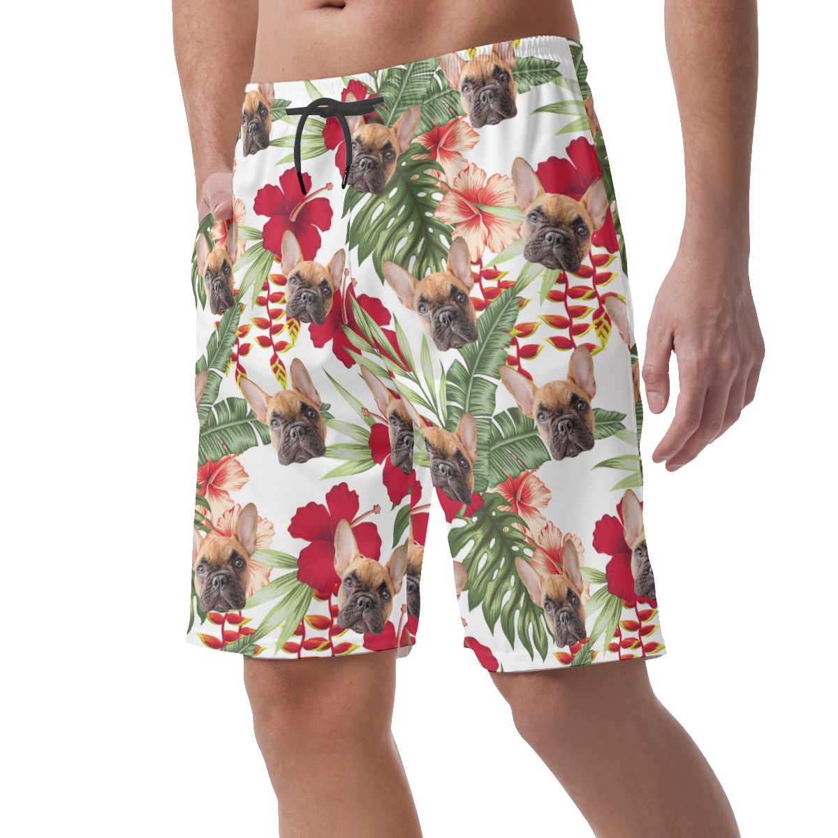 Custom Pet Casual Hawaiian Shorts For Men