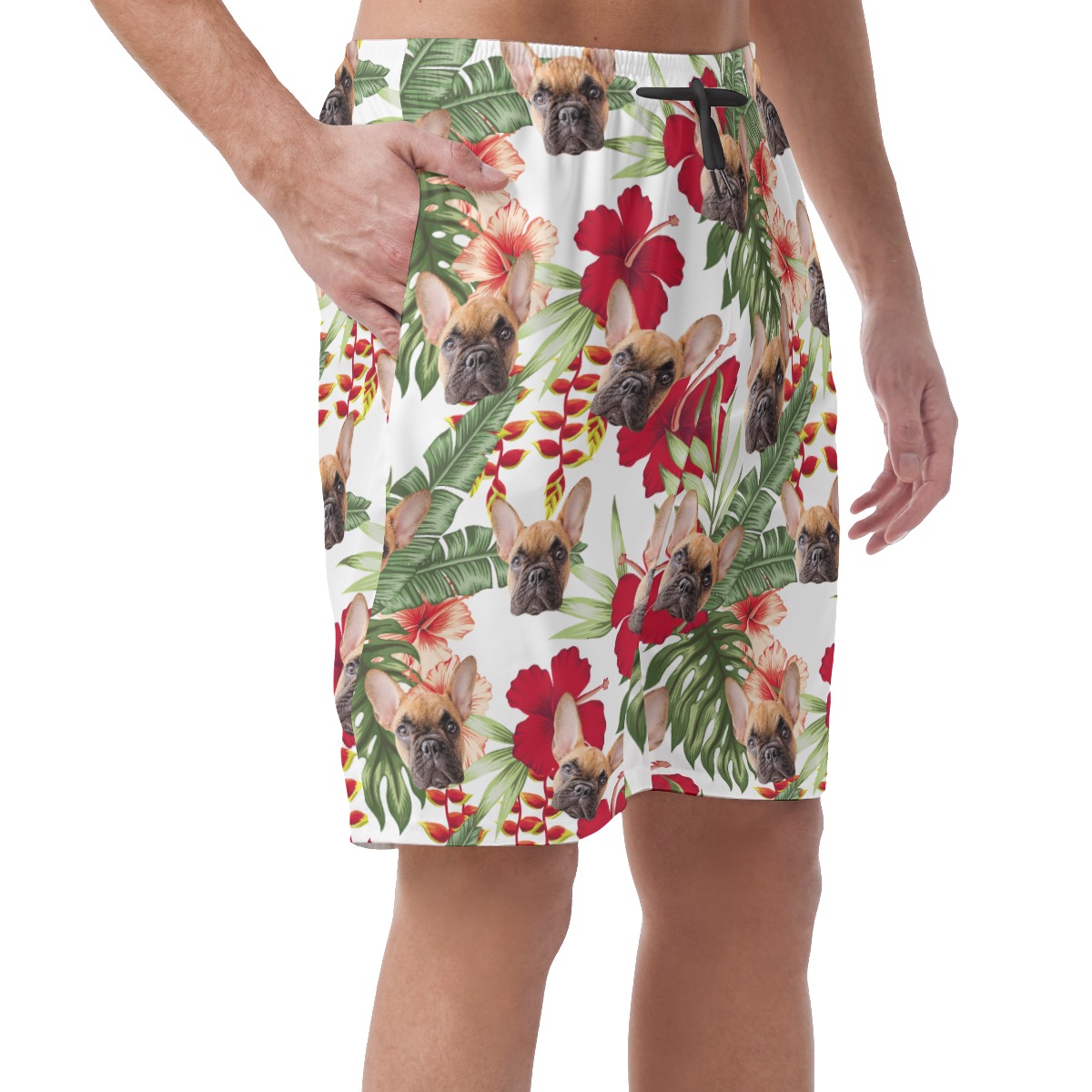 Custom Pet Casual Hawaiian Shorts For Men