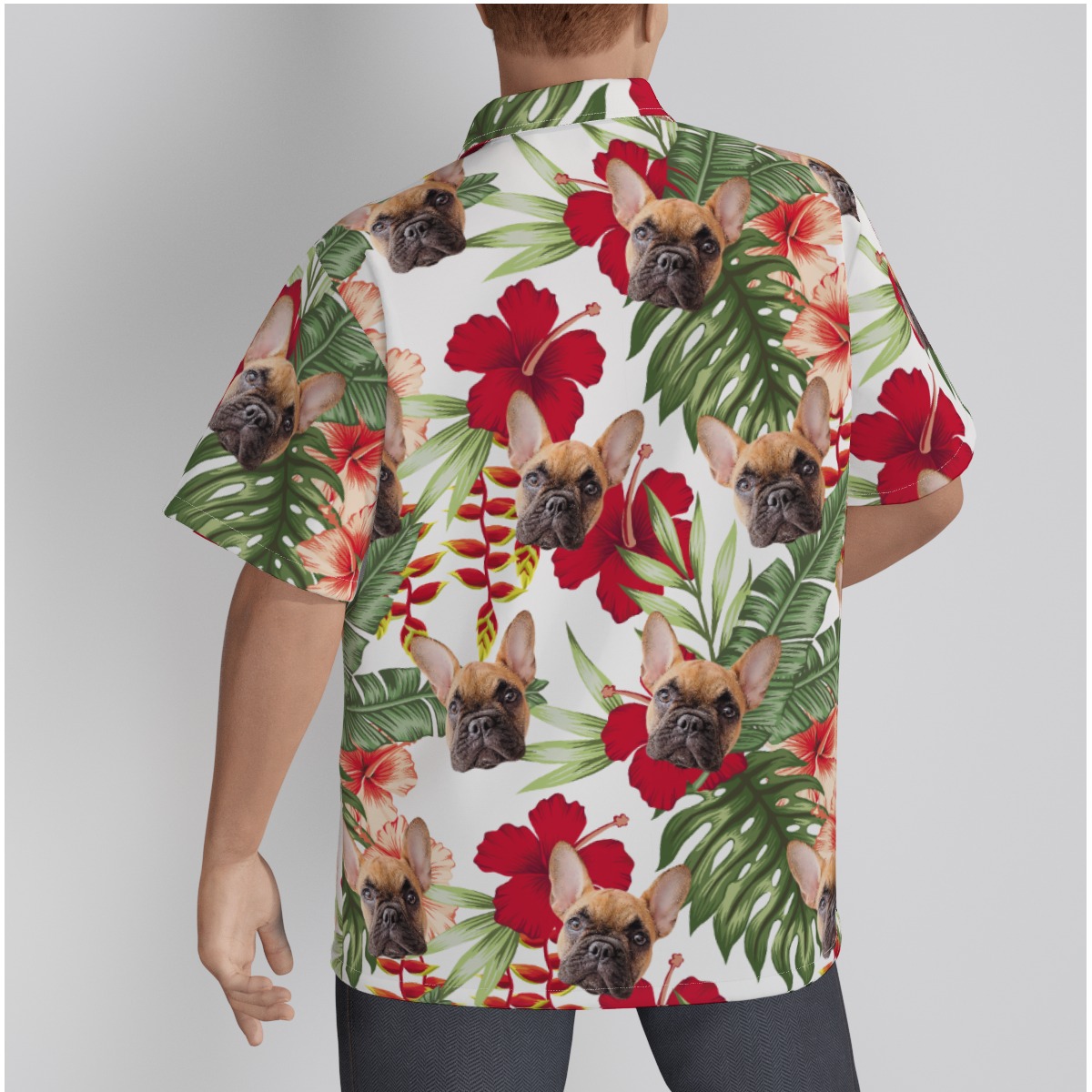 Men's Custom Dog And Cat Hawaiian Shirt