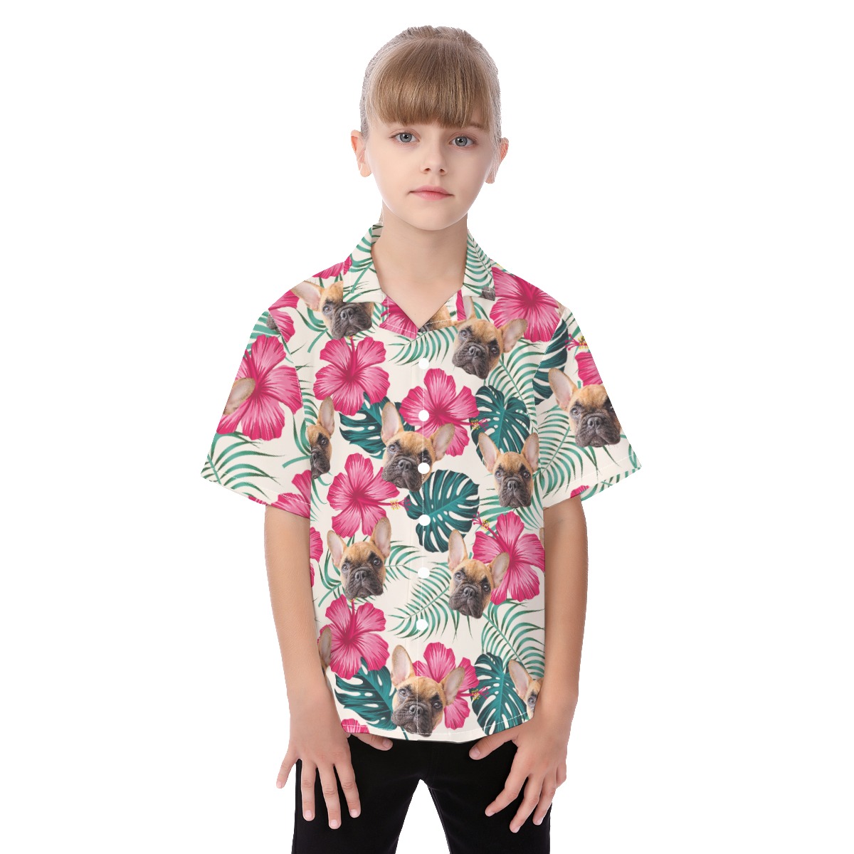 Custom Pet Tropical Hawaiian Shirts For Kids - variant image 1