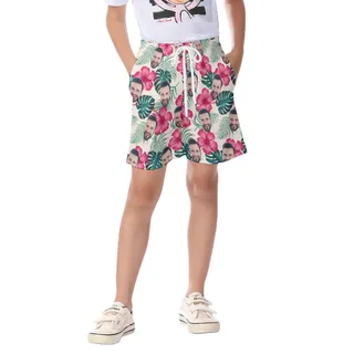 Kid's Custom Face Beach Shorts