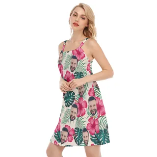 Custom Face Hawaiian Cami Dress