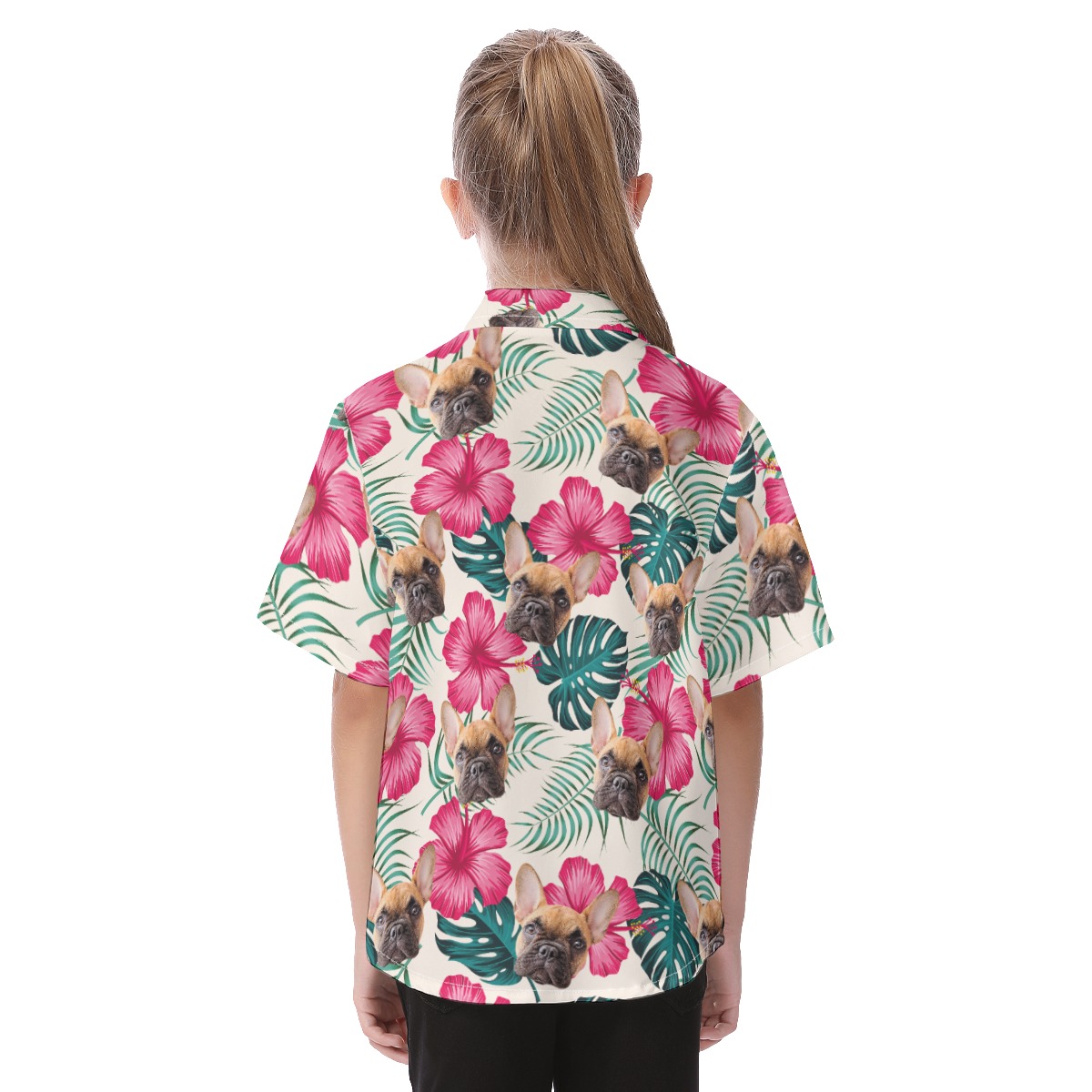 Custom Pet Tropical Hawaiian Shirts For Kids