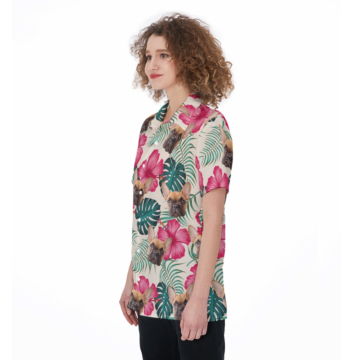 Women's Custom Pet Photo Hawaiian Shirt