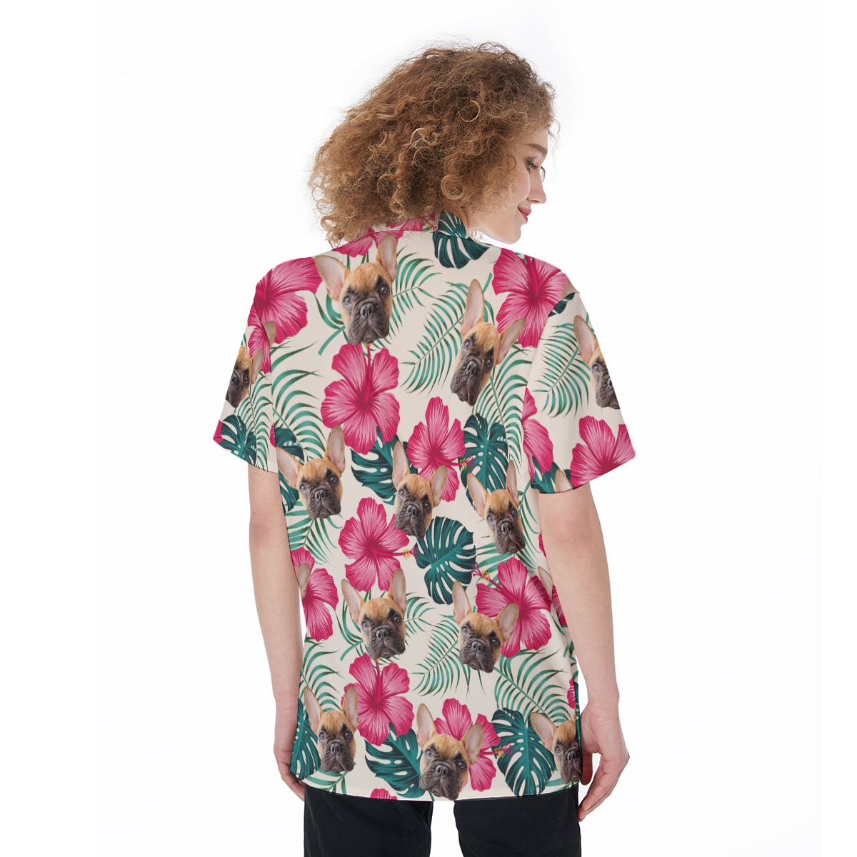 Women's Custom Pet Photo Hawaiian Shirt