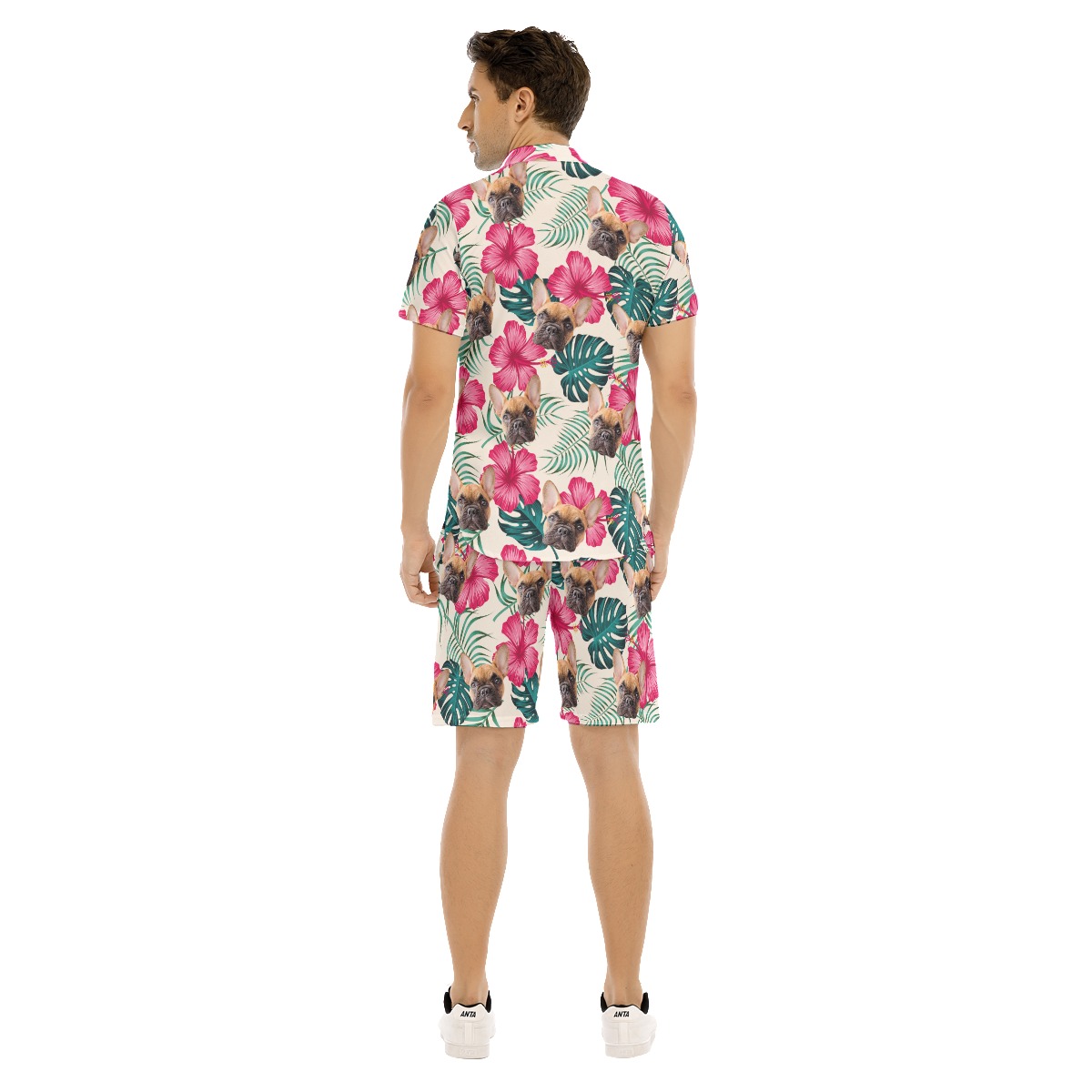 Men's Dog Customize Hawaiian Shirt And Shorts