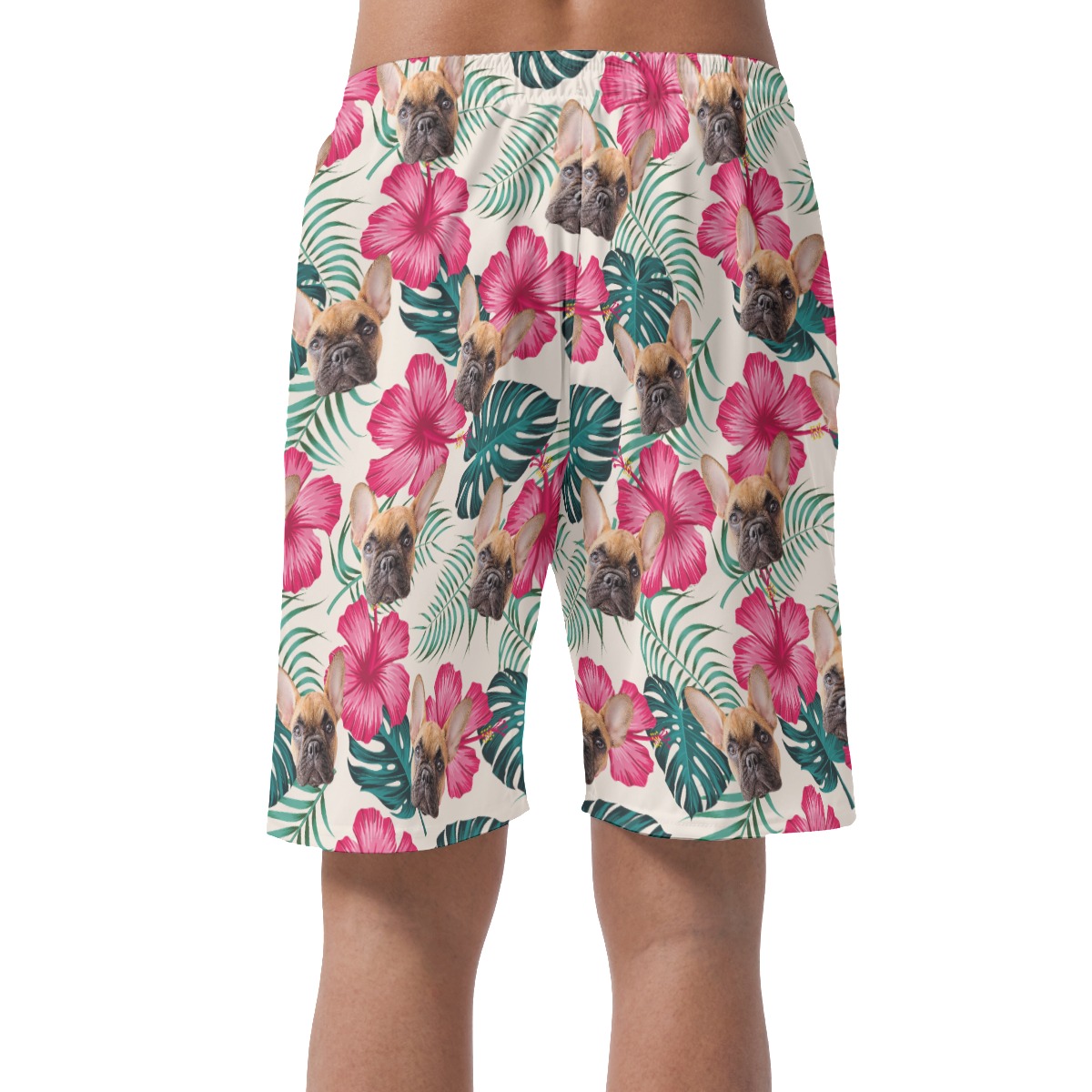 Men's Custom Dog And Cat Hawaiian Shorts