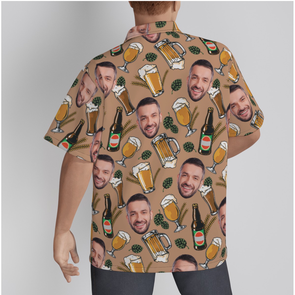 Funny Custom Face Beer Hawaiian Shirt