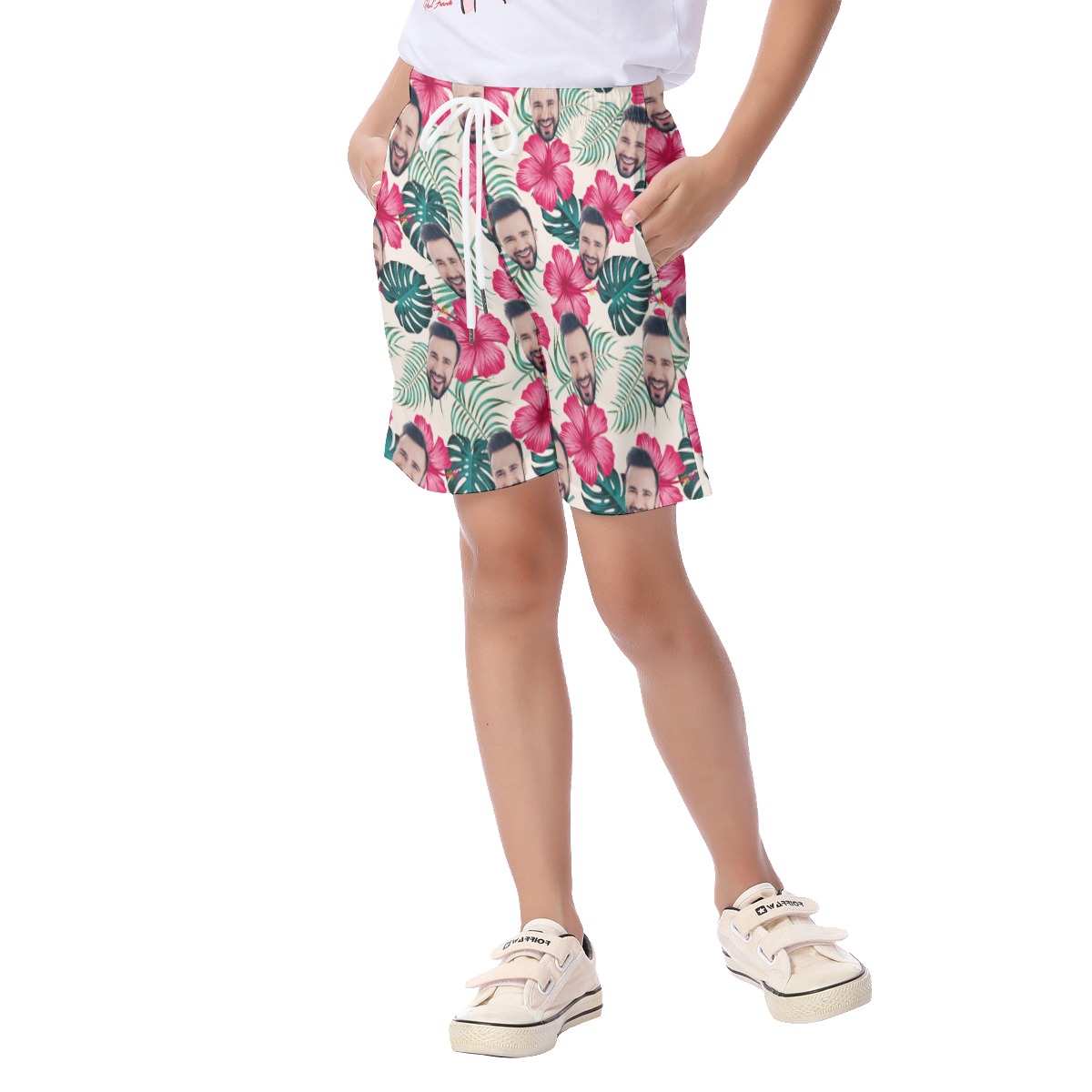 Kid's Custom Face Beach Shorts