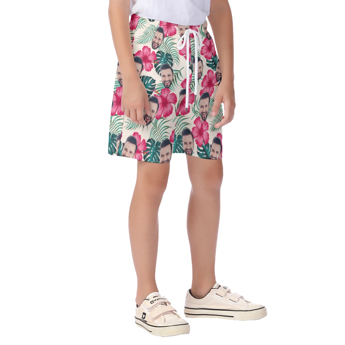 Kid's Custom Face Beach Shorts