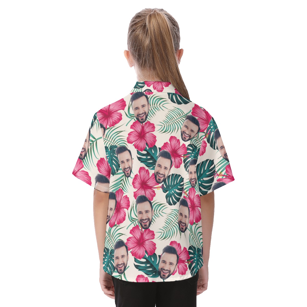 Kid's Custom Face Hawaiian Shirt