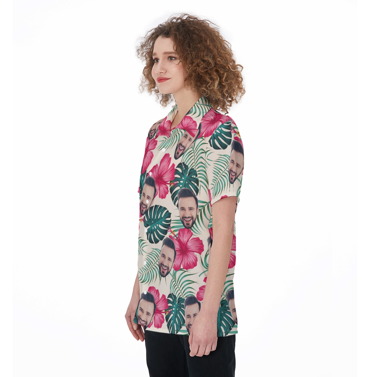 Women's Custom Face Hawaiian Shirt