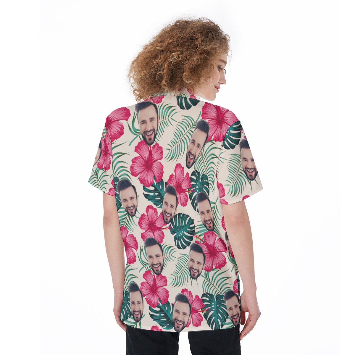 Women's Custom Face Hawaiian Shirt