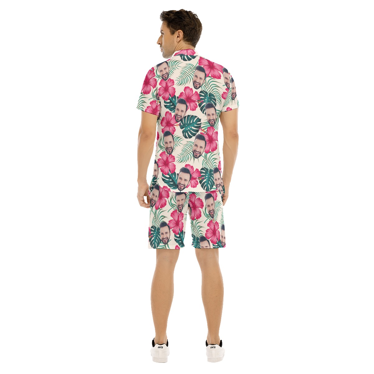 Custom Face Hawaiian Shirt And Shorts