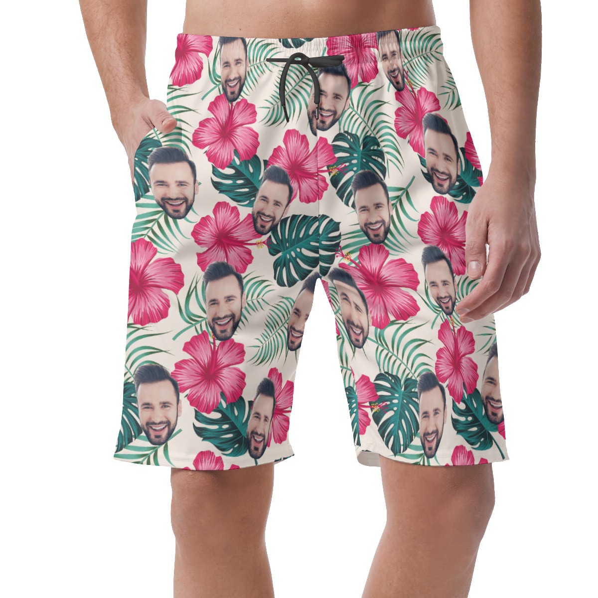 Men's Custom Face Beach Shorts - variant image 1
