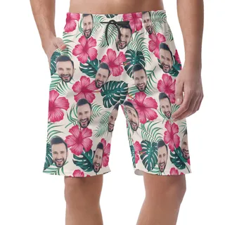 Men's Custom Face Beach Shorts