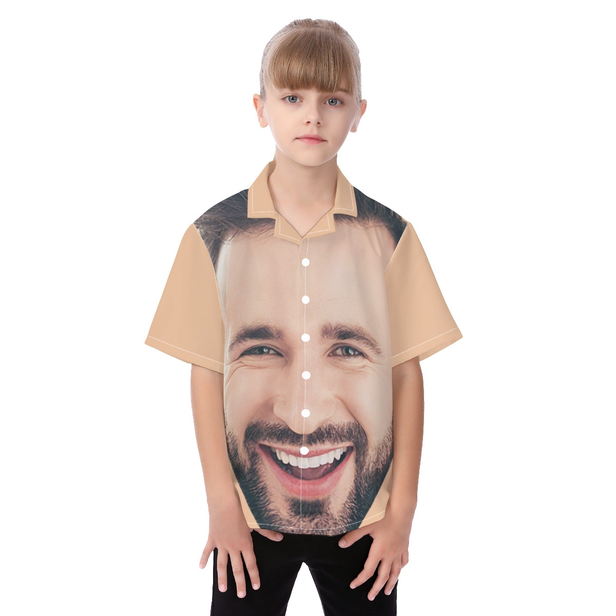 Cool Kid Hawaiian Shirt With Custom Face - variant image 1
